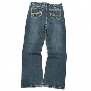 Y2K Aura Embroidered High Rise Bootcut Flared Jeans